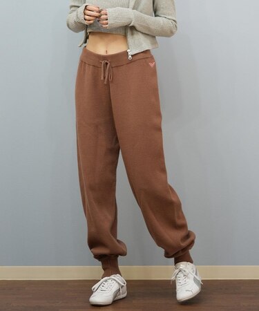 ROXY/ロングパンツ スウェット ニット パンツ セットアップ対応 HEART WAVE KNIT PANTS RPT254012 ロキシー レディース ムラサキスポーツ
