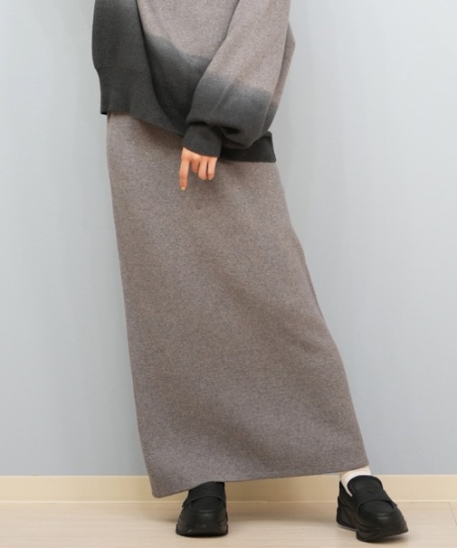 ROXY/ロングスカート ニットスカート 無地 シンプル セットアップ対応 RSK254614M ロキシー レディース ムラサキスポーツ