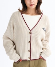 ROXY/長袖ニット セーター カーディガン クロップド丈 ショート丈 シンプル RSR254006 ロキシー レディース ムラサキスポーツ