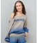 ROXY/長袖ニット セーター オフショルダー グラデーション ロゴ セットアップ対応 RSR254008 ロキシー レディース ムラサキスポーツ