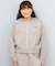 ROXY/ 長袖ニット セーター ジップアップフーディー セットアップ対応 HEART WAVE KNIT HOODIE RSR254009 ロキシー レディース ムラサキスポーツ