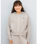 ROXY/ 長袖ニット セーター ジップアップフーディー セットアップ対応 HEART WAVE KNIT HOODIE RSR254009 ロキシー レディース ムラサキスポーツ