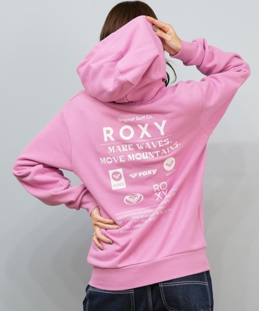 ROXY/長袖ジップアップ パーカー バックプリント ロゴ HISTORICAL LOGO ZIP HOODIE RZP254027 ロキシー レディース ムラサキスポーツ
