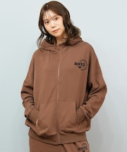 ROXY/長袖ジップアップ パーカー ロゴ シンプル JIVY ZIP HOODIE RZP254029 ロキシー レディース ムラサキスポーツ
