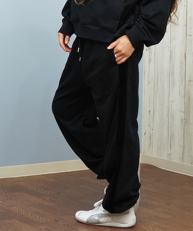 Hurley/ロングパンツ スウェット ライン ウエストゴム 異素材ミックス セットアップ対応 WCFB252024 ハーレー レディース ムラサキスポーツ