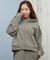 Hurley/長袖ジップアップ パーカー ワンポイント 裏毛 SWEAT PIGMENT FZ HOODIE WCFF252030 ハーレー レディース ムラサキスポーツ