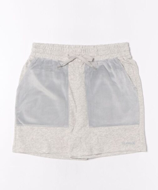 Hurley/ハーフパンツ ショートパンツ ショーツ スウェット ロゴ 異素材ミックス 裏毛 セットアップ対応 WCWS252023 ハーレー レディース ムラサキスポーツ