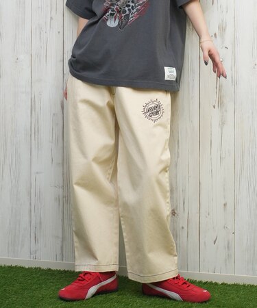 【限定】SANTACRUZ/ロングパンツ デニム イージーパンツ 502251531 サンタクルーズ レディース ムラサキスポーツ限定