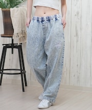 【限定】SANTACRUZ/ロングパンツ デニム イージーパンツ 502251531 サンタクルーズ レディース ムラサキスポーツ限定