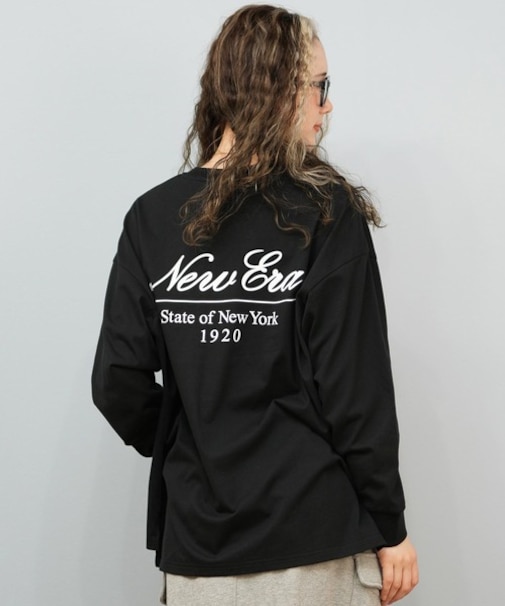 NEWERA/長袖 Tシャツ ロンT バックプリント WS LS OVERSIZED COTTON T 14674700 ニューエラ レディース ムラサキスポーツ