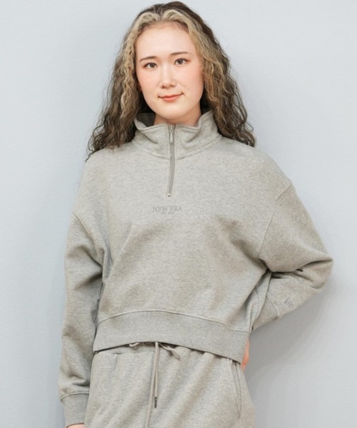 NEWERA/長袖トレーナー スウェット ハーフジップ ロゴ WS SWEAT HALF ZIP 14674705 ニューエラ レディース ムラサキスポーツ