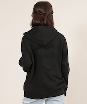 THRASHER/ジップアップ パーカー スウェット フーディー ロゴ バーニング ハート バックプリント 裏毛 254TH2PK051 スラッシャー レディース ムラサキスポーツ