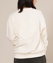 THRASHER/長袖トレーナー スウェット クルーネック ロゴ バーニング ハート バックプリント 裏起毛 254TH2TR061 スラッシャー レディース ムラサキスポーツ