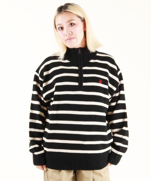 BEVERLY HILLS POLO CLUB/ニット セーター ハーフジップ ニットセーター 5422-9751 ビバリーヒルズポロクラブ レディース ムラサキスポーツ