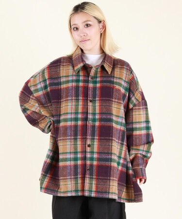 BEVERLY HILLS POLO CLUB/ジャケット 長袖シャツ チェック ユニセックス 5487-6142 ビバリーヒルズポロクラブ レディース ムラサキスポーツ