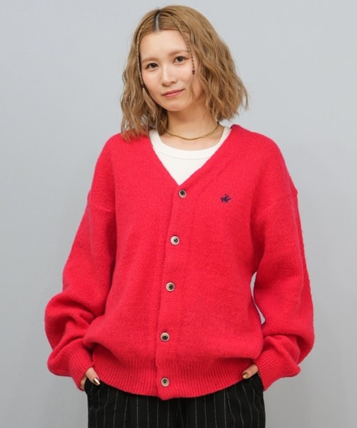 BEVERLY HILLS POLO CLUB/ニット セーター カーディガン シンプル ワンポイント 5487-6750 ビバリーヒルズポロクラブ レディース ムラサキスポーツ