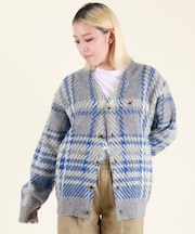 BEVERLY HILLS POLO CLUB/ニット セーター カーディガン チェック 5487-6751 ビバリーヒルズポロクラブ レディース ムラサキスポーツ