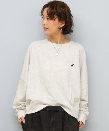 BEVERLY HILLS POLO CLUB/長袖 トレーナー スウェット シンプル ワンポイントロゴ 5487-6754 ビバリーヒルズポロクラブ レディース ムラサキスポーツ