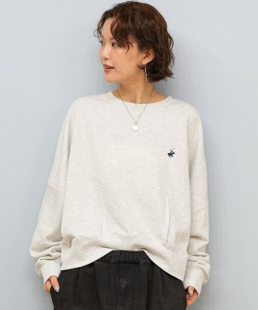 BEVERLY HILLS POLO CLUB/長袖 トレーナー スウェット シンプル ワンポイントロゴ 5487-6754 ビバリーヒルズポロクラブ レディース ムラサキスポーツ