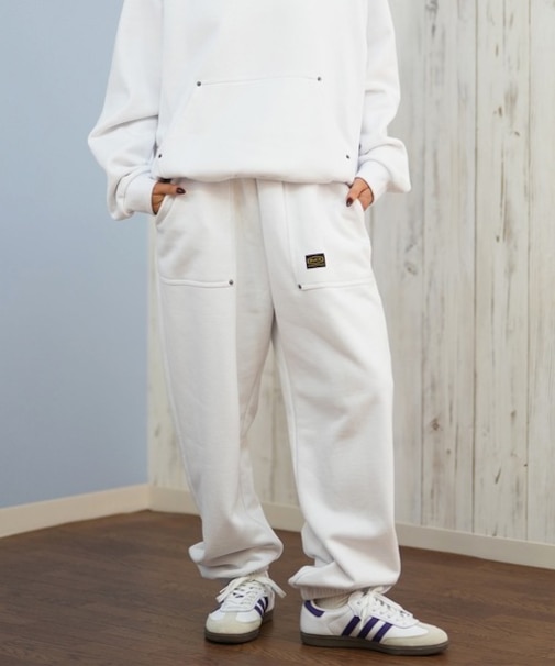 RVCA/ロングパンツ スウェットパンツ ロゴ ワンポイント 裏起毛 セットアップ対応 RECESSION SWEAT PANTS BF044-703 ルーカ レディース ムラサキスポーツ