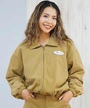 RVCA/ジャケット コーデュロイ ワッペン ロゴ CLOVER CORDUROY JACKET BF044-751 ルーカ レディース ムラサキスポーツ