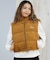 RVCA/ベスト スエード ロゴ DEVON SUEDET PUFFER VEST BF044-755 ルーカ レディース ムラサキスポーツ