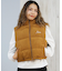 RVCA/ベスト スエード ロゴ DEVON SUEDET PUFFER VEST BF044-755 ルーカ レディース ムラサキスポーツ