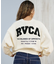RVCA/ニット セーター バックプリント ロゴ ARCH RVCA MATCH CREW KNIT BF044-P65 ルーカ レディース ムラサキスポーツ