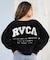 RVCA/ニット セーター カーディガン バックプリント ロゴ BF044-P66 ルーカ レディース ムラサキスポーツ