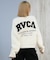RVCA/ニット セーター カーディガン バックプリント ロゴ BF044-P66 ルーカ レディース ムラサキスポーツ