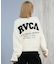 RVCA/ニット セーター カーディガン バックプリント ロゴ BF044-P66 ルーカ レディース ムラサキスポーツ