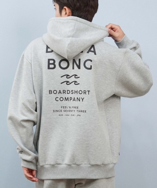 BILLABONG/長袖プルオーバー パーカー 撥水 保温 バックプリント セットアップ対応 BF012-016 ビラボン メンズ ムラサキスポーツ