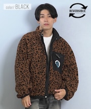 SANTACRUZ/アウター リバーシブル ジャケット ボア レオパード柄 MFG Hand MONO REVERSIBLE BOA JACKET 502254101 サンタクルーズ メンズ ムラサキスポーツ