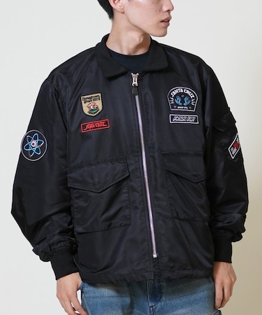 【限定】SANTACRUZ/ジャケット フライトジャケット ARMY ワッペン 502254103 サンタクルーズ メンズ ムラサキスポーツ限定