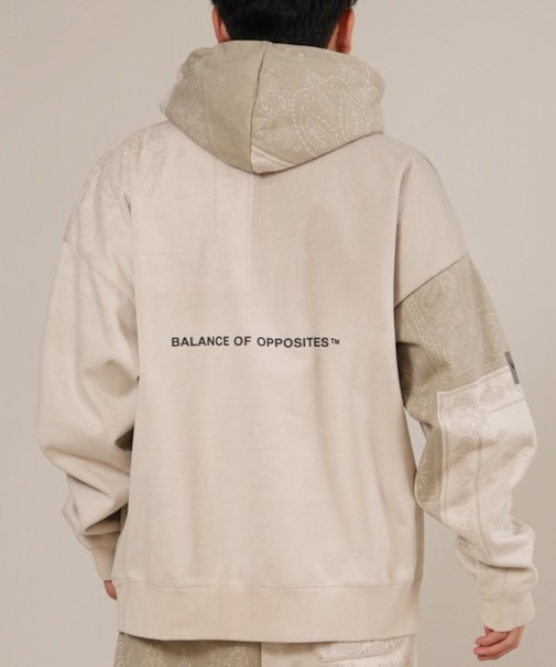 RVCA/長袖 プルオーバー パーカー バックプリント セットアップ対応 ロゴ 裏起毛 WRWB FADE HD BF042-014 ルーカ メンズ ムラサキスポーツ