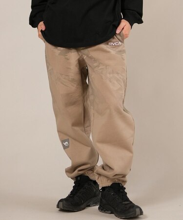 RVCA/ロングパンツ スウェット パンツ セットアップ対応 ロゴ FADE WRWB PT BF042-706 ルーカ メンズ ムラサキスポーツ
