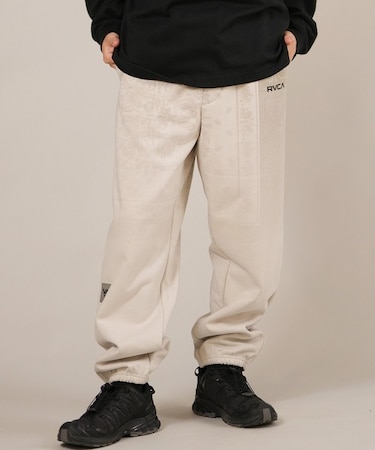 RVCA/ロングパンツ スウェット パンツ セットアップ対応 ロゴ FADE WRWB PT BF042-706 ルーカ メンズ ムラサキスポーツ
