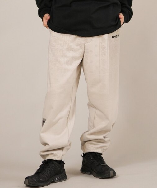 RVCA/ロングパンツ スウェット パンツ セットアップ対応 ロゴ FADE WRWB PT BF042-706 ルーカ メンズ ムラサキスポーツ