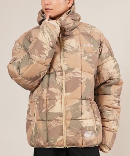 RVCA/中綿ジャケット アウター LIGHT PUFF MIL JKT BF042-751 ルーカ メンズ ムラサキスポーツ