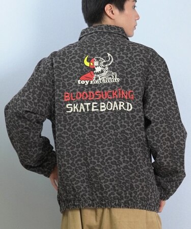 TOYMACHINE/アウター ジャケット レオパード柄 バックロゴ AM MONSTER STORE JACKET MTMFFJK9 トイマシーン メンズ ムラサキスポーツ