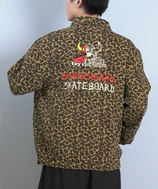 TOYMACHINE/アウター ジャケット レオパード柄 バックロゴ AM MONSTER STORE JACKET MTMFFJK9 トイマシーン メンズ ムラサキスポーツ