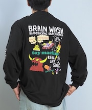 TOYMACHINE/長袖 Tシャツ ロンT バックプリント 袖プリント ロゴ オーバーサイズ MTMFFLT2 トイマシーン メンズ ムラサキスポーツ