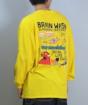 TOYMACHINE/長袖 Tシャツ ロンT バックプリント 袖プリント ロゴ オーバーサイズ MTMFFLT2 トイマシーン メンズ ムラサキスポーツ