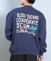 TOYMACHINE/長袖トレーナー スウェット クルーネック バックプリント 裏起毛 TM CAT SWEAT CREW MTMFFSW5 トイマシーン メンズ ムラサキスポーツ