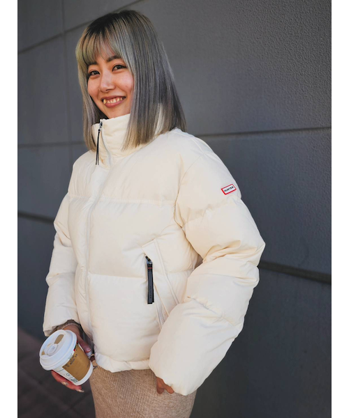 HUNTER/ダウン ジャケット 撥水 中綿 アウト パファー アウター