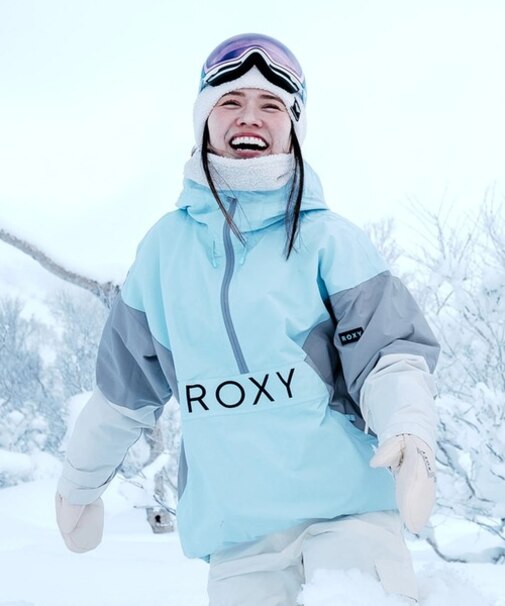 ROXY/スキースノーボードジャケット マウンテンパーカー ウインドブレーカー アノラックジャケット ALPHA ANORAK JK GRJTJ03009 ロキシー レディース ムラサキスポーツ
