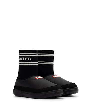 HUNTER/IN OUT KNITTED SOCK SLIPPER UFS7113REN スリッポン ハイカット ウィンターブーツ ハンター レディース ムラサキスポーツ 正規代理店