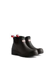 HUNTER/プレイ ネオプレン チェルシー ブーツ ブラック WFS3020RMA-BLK 防水 レインブーツ 長靴 ハンター レディース ムラサキスポーツ 正規代理店