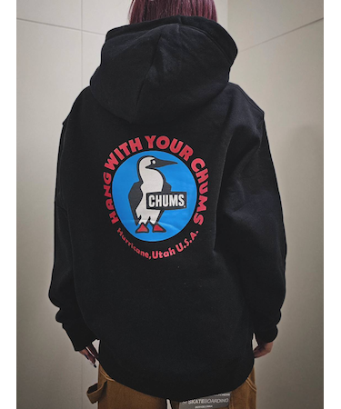 CHUMS/CH00-1540  プルオーバー バックプリント チャムス ユニセックス メンズ ムラサキスポーツ