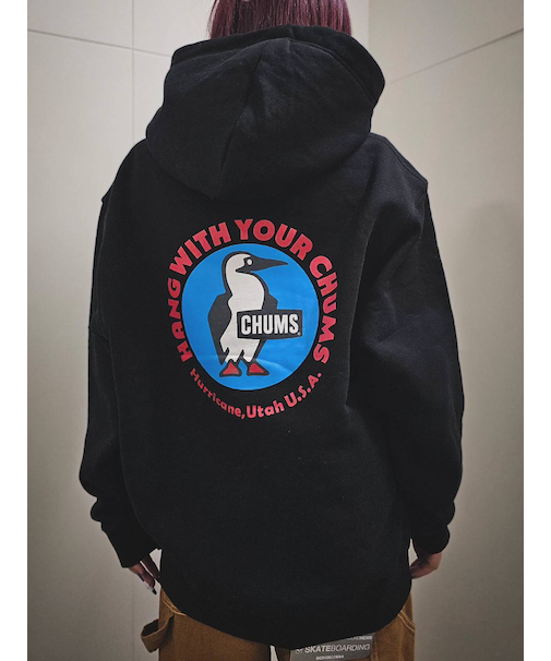 CHUMS/CH00-1540  プルオーバー バックプリント チャムス ユニセックス メンズ ムラサキスポーツ